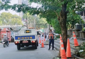 Dinas Perhubungan Kota Semarang Tertibkan Kendaraan yang Parkir di Area Larangan Parkir Samping DP Mall