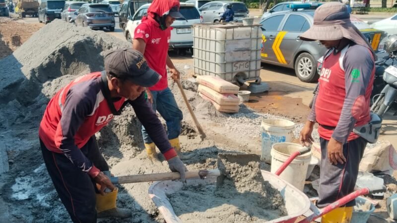 Wali kota Agustina Percepat Penataan Drainase Simpang Lima, Warga Lebih Nyaman Beraktivitas Saat Musim Hujan