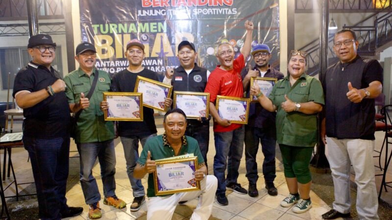 Ini Daftar Pemenang Turnamen Biliar Siwo PWI DKI Jakarta, Jateng Bawa Pulang Juara Harapan I
