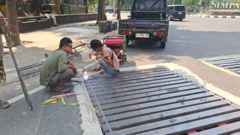 Perbaikan Struktur Grill Jalan Pahlawan Selesai, Grating Baru Tiba 20 Juli