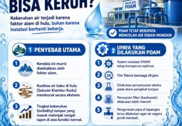 Air PDAM Keruh karena Faktor Alam, Tirta Moedal Pastikan Layanan Tetap Berjalan