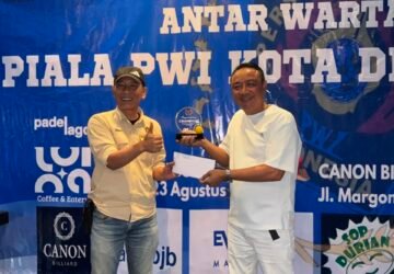 Persaingan Ketat hingga Skor 4-3! Wartawan PWI Jateng Sabet Juara Turnamen Biliar Antarwartawan di Depok