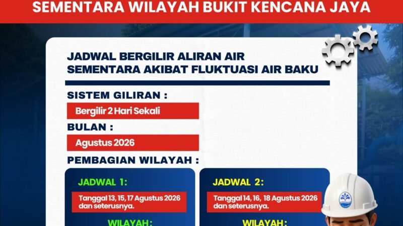PDAM Tirta Moedal Berlakukan Penggiliran Aliran Air di Bukit Kencana Jaya, Ini Jadwal dan Wilayahnya