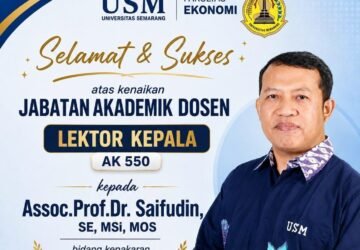 Dr Saifudin Raih Lektor Kepala, Perkuat SDM Fakultas Ekonomi USM