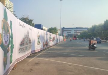 Simpang Lima Jadi Sorotan Jelang MTQ Nasional, Proyek Drainase Masih Berjalan
