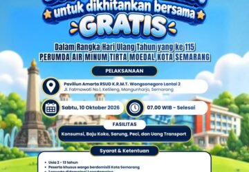 Gratis! Perumda Tirta Moedal Semarang Cari 115 Anak untuk Khitan Bersama, Cek Syaratnya