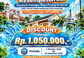 Warga Semarang Bisa Hemat Rp1 Juta 50 Ribu untuk Sambungan Air PDAM, Ini Syaratnya