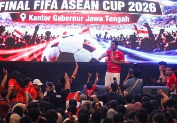 Indonesia Juara FIFA ASEAN Cup, Euforia Ribuan Warga Pecah di Halaman Kantor Gubernur Jateng