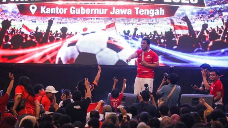 Indonesia Juara FIFA ASEAN Cup, Euforia Ribuan Warga Pecah di Halaman Kantor Gubernur Jateng