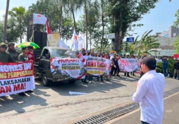 Aksi Garda NKRI di Semarang Tolak Kongres INI, Massa Desak Penyelesaian Konflik Internal